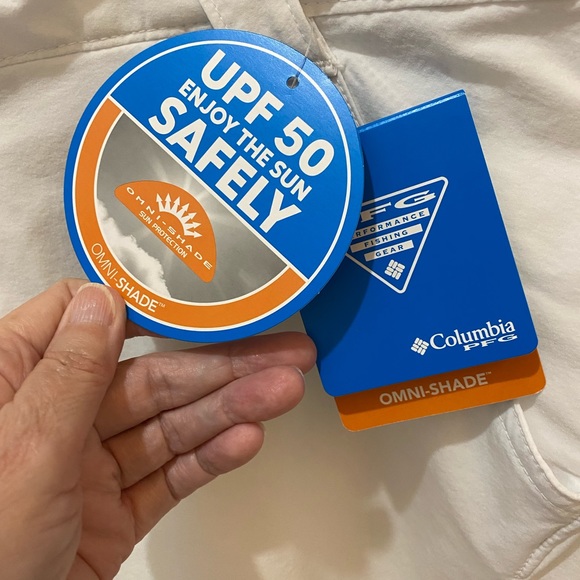 Columbia PFG Ladies Plus White Shorts-5” - w/UPF 50 - 16W - Picture 5 of 14